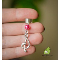 Кафф "Романтическая музыка". Без прокола. Ручная работа. Sale